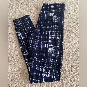 Lyssé Size M Leggings BLUE/BLACK/WHITE